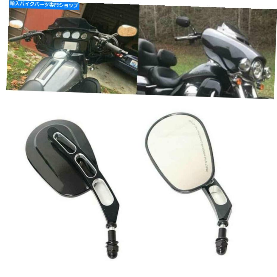 Mirror Pair Black Rewieve Mirrors 8mm Fit Harley Touring Sportster Softail Dyna Rs Pair Black Rearview Mirrors 8mm Fit For Harley Touring Sportster Softail Dyna RS【並行輸入品】