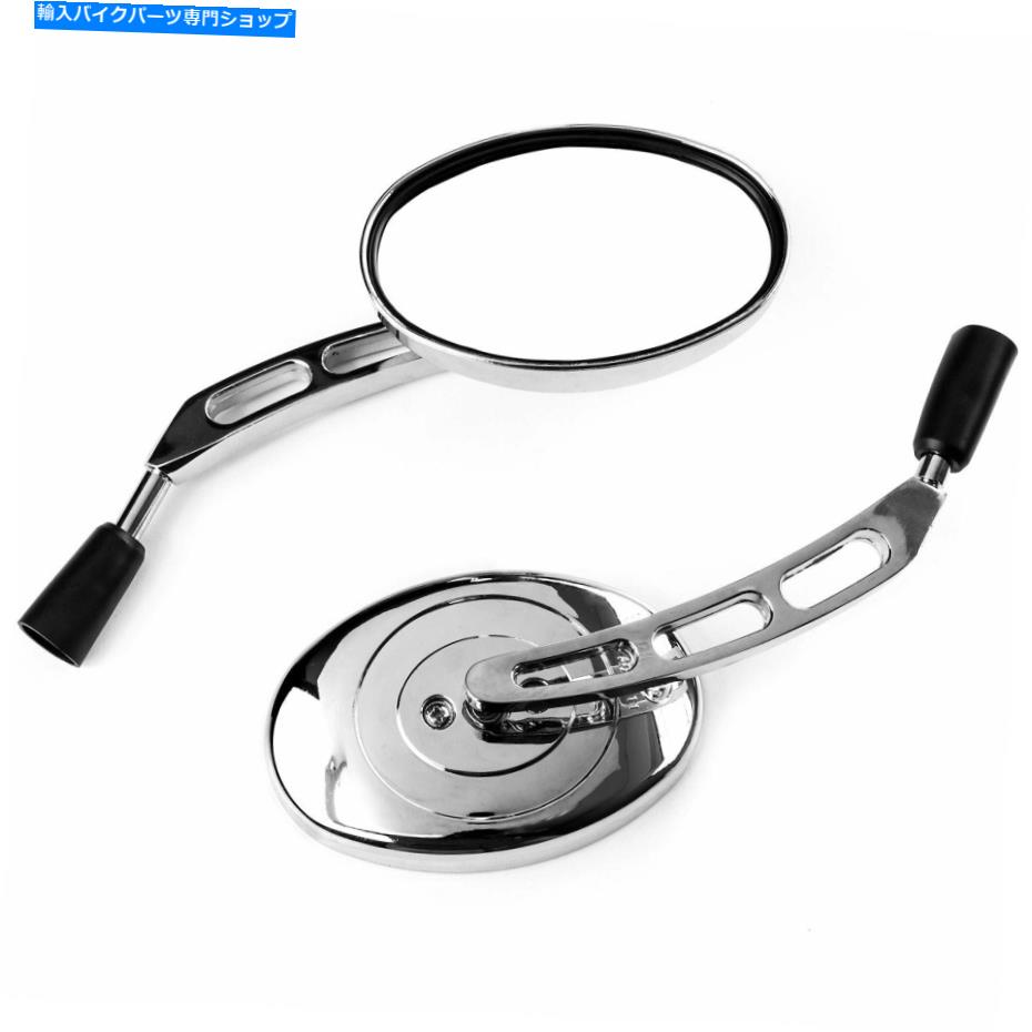 Mirror Chrome Universal Motorcycle Mirrors Cruiserスポーツバイクチョッパーリアビューミラー Chrome Universal Motorcycle Mirrors Cruiser Sport Bike Chopper Rear View Mirror【並行輸入品】