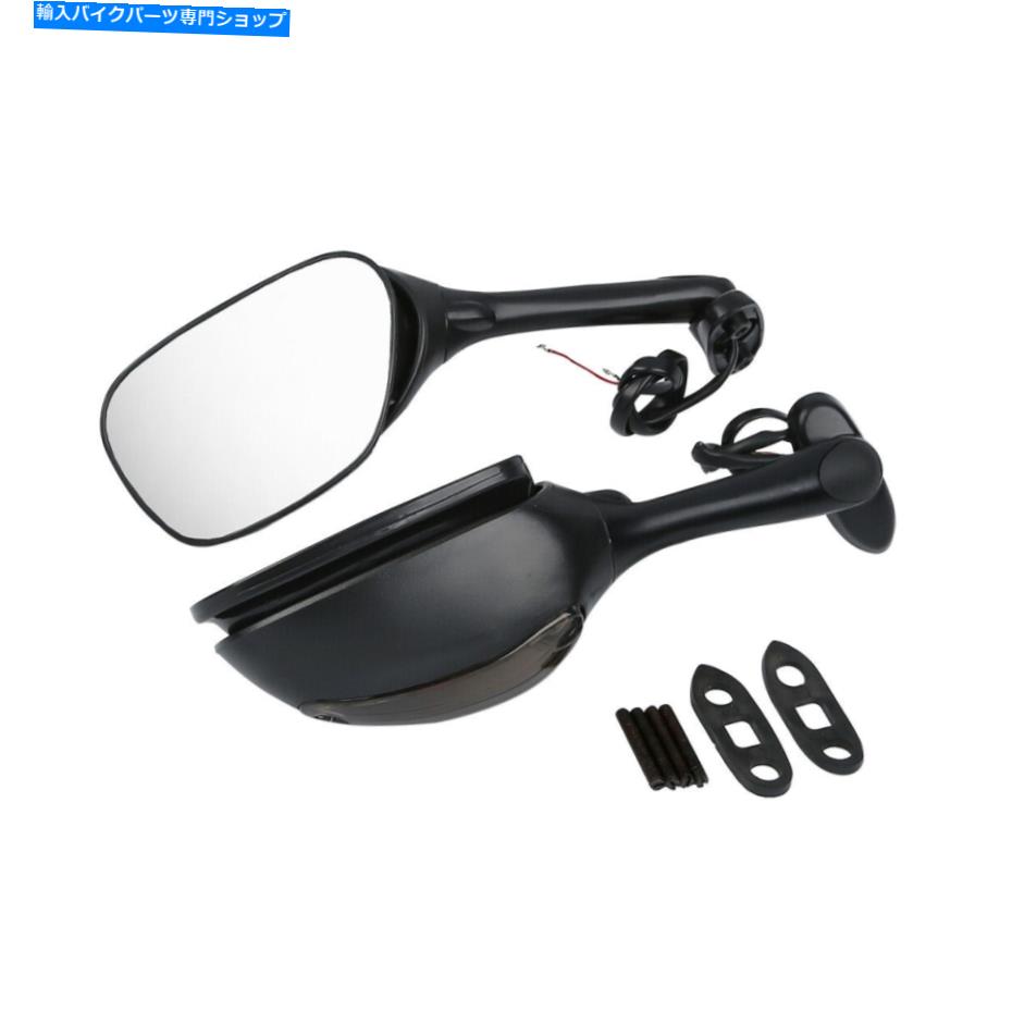 Mirror オートバイ鈴木GSXR600 / 750 2006-2015用リアビューミラーW /ターン信号フィット Rearview Mirrors w/ Turn Signal Fit For Motorcycle Suzuki GSXR600/750 2006-2015【並行輸入品】