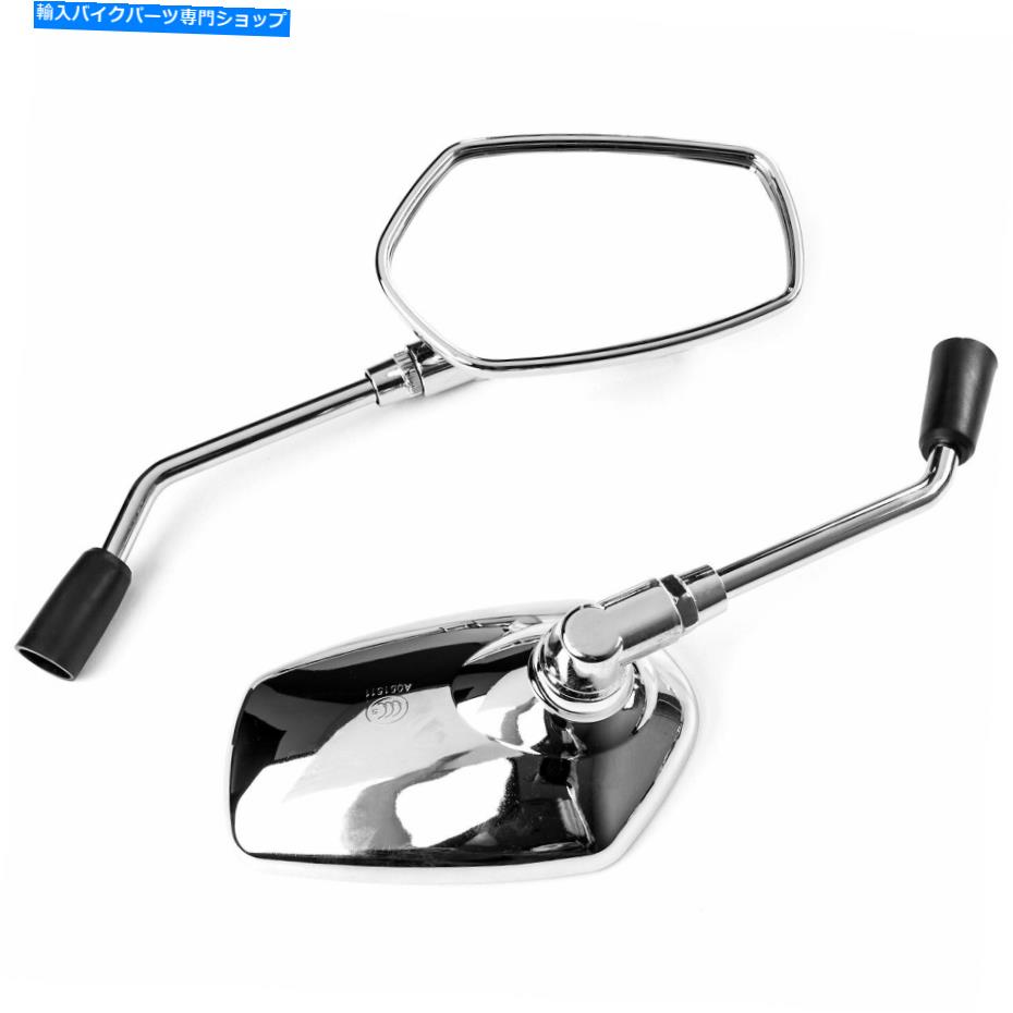 Mirror Chrome Universal Motorcycle Mirrors Cruiserスポーツバイクチョッパーリアビューミラー Chrome Universal Motorcycle Mirrors Cruiser Sport Bike Chopper Rear View Mirror【並行輸入品】