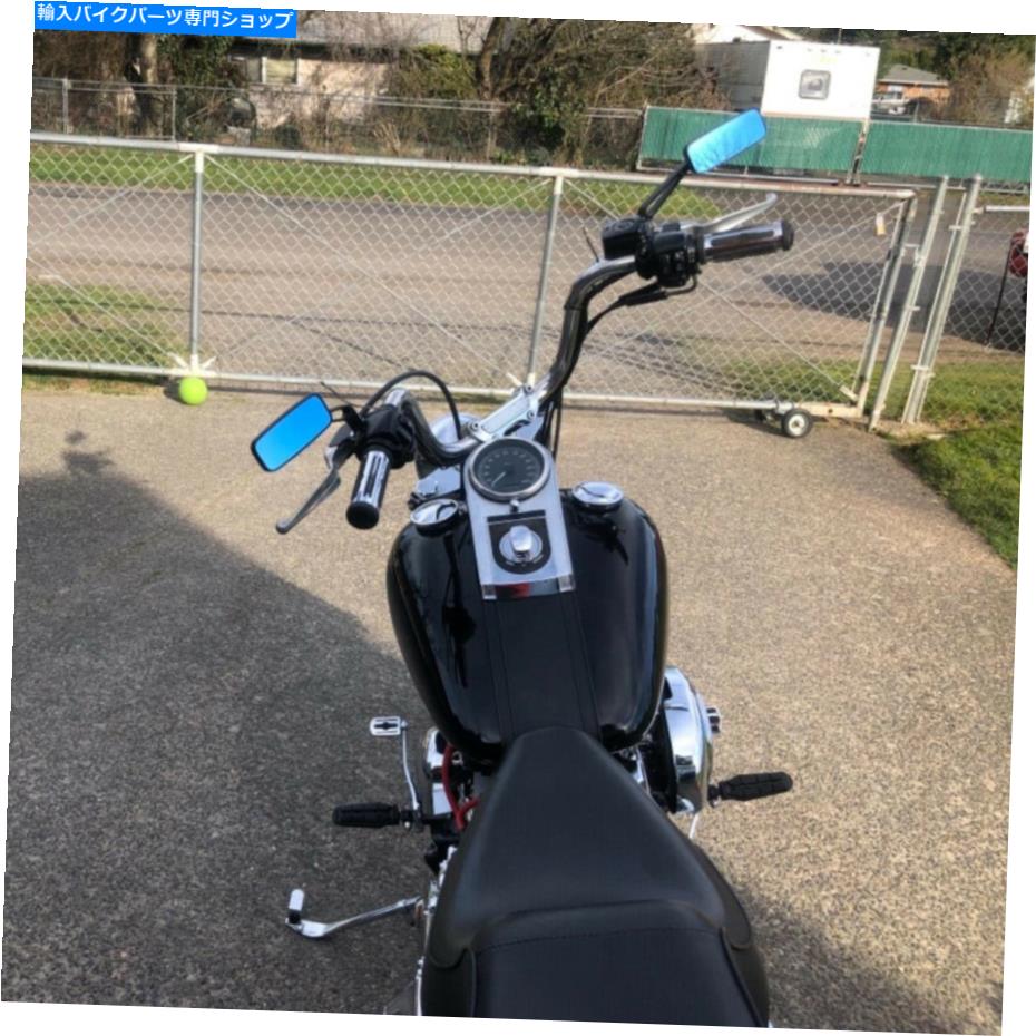 Mirror オートバイの長方形のリサイブサイドミラー8mm＆10mmのホンダヤマハブラック Motorcycle RECTANGLE Rearview Side Mirrors 8mm&10mm Mount For Honda Yamaha BLACK【並行輸入品】