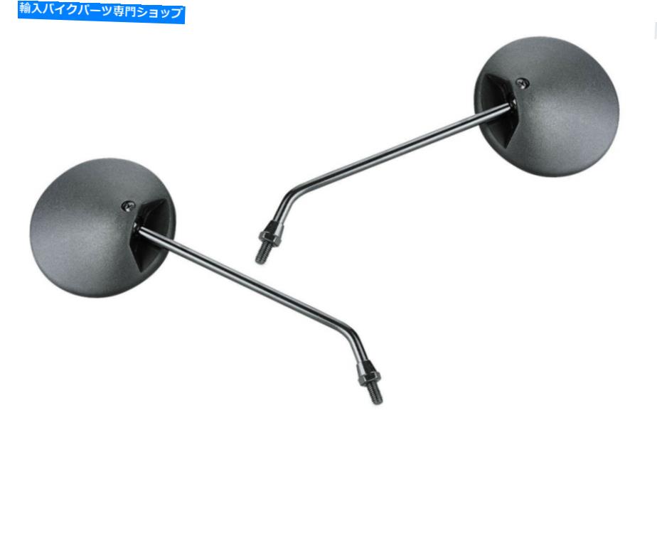 Mirror GY6スクーターミラーセットラウンドオートバイスタイルロングステム8mmビークマスターペア（2） GY6 SCOOTER MIRROR SET Round Motorcycle Style Long Stem 8mm BikeMaster PAIR (2)【並行輸入品】