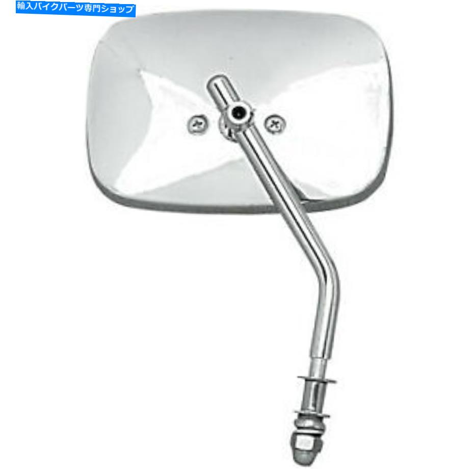 Mirror スタンドステムDS-302108付きドラッグスペシャリティプレーンミラー Drag Specialties Plain Mirror with Stand Stem DS-302108【並行輸入品】