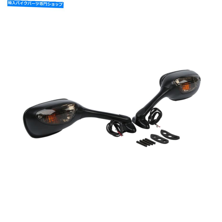 Mirror バックミラーはスズキGSXR1000 2005-2015のためのシグナルフィットを回す2005-2015 GSXR600 750 06-15 Rearview Mirrors Turn Signal Fit For Suzuki GSXR1000 2005-2015 GSXR600 750 06-15【並行輸入品】