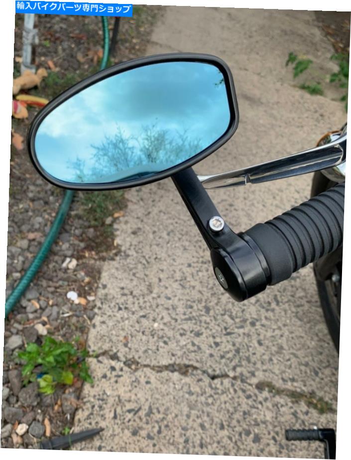 Mirror オートバイ7/8 ''ハンドルバーエンドリサイブミラーホンダヤマハのための反グレア Motorcycle 7/8'' Handle Bar End Rearview Mirrors Anti Glare for Honda Yamaha【並行輸入品】