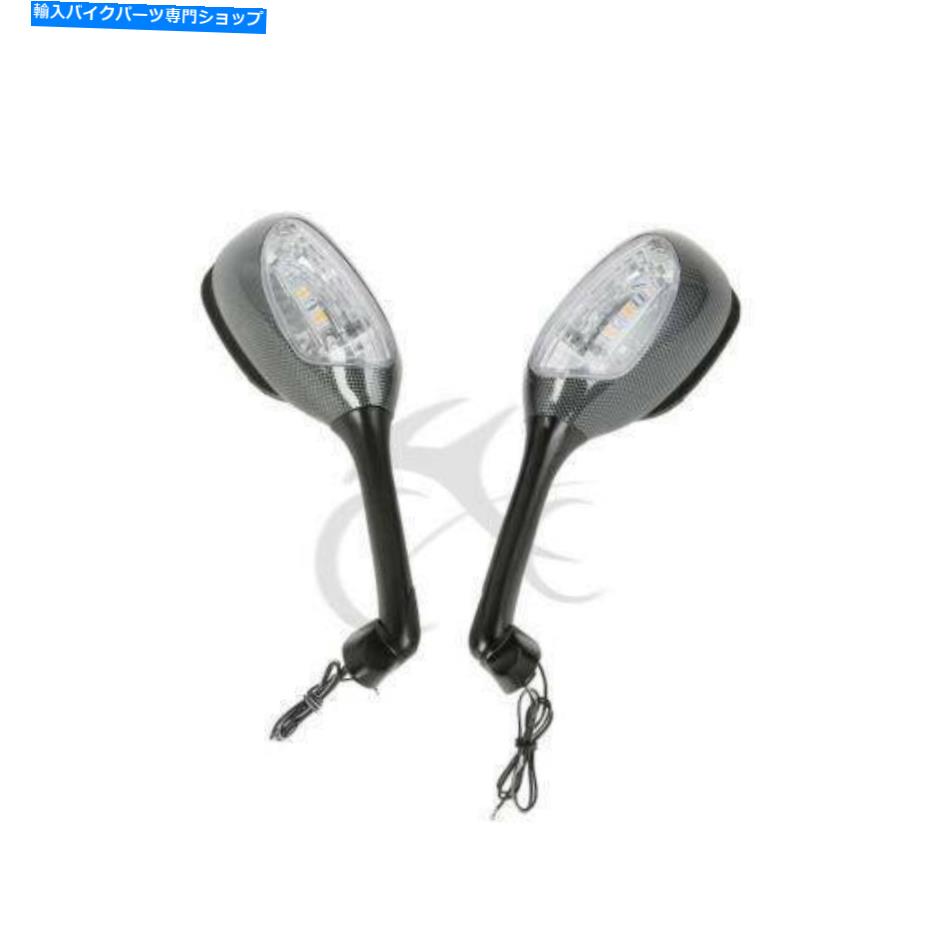 Mirror リアビューミラースズキGSXR600 GSX-R GSX-R750 2006-2015のための信号フィット Rear View Mirrors Turn Signals Fit For Suzuki GSXR600 GSX-R GSX-R750 2006-2015【並行輸入品】