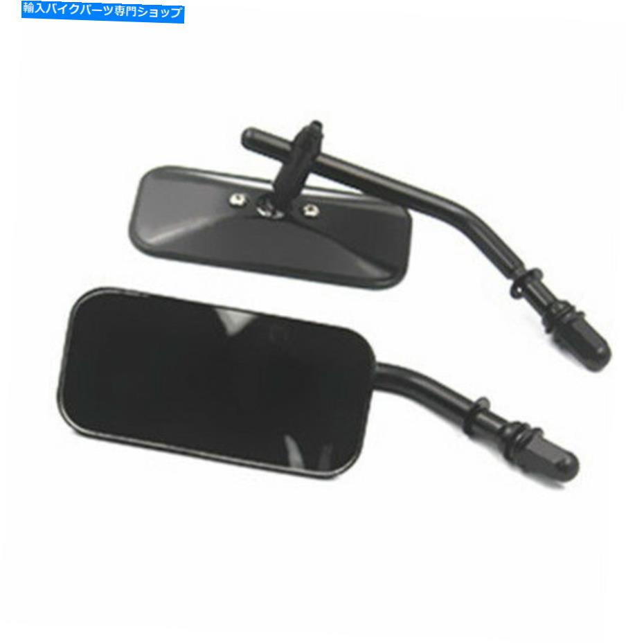 Mirror Harley Sportster XL 883 1200 Dyna Street Bob用黒の背面図サイドミラー BLACK REAR VIEW SIDE MIRRORS FOR HARLEY SPORTSTER XL 883 1200 DYNA STREET BOB【並行輸入品】