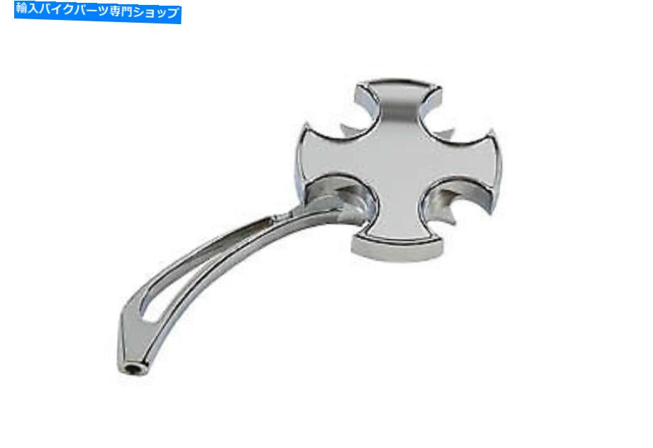 Mirror ビレットスピアスロットステムビッグツインXL 1965アップとロタルミラークロム Rotar Mirror Chrome with Billet Spear Slotted Stem Big Twin XL 1965-UP【並行輸入品】