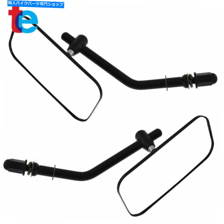 Mirror ブラックオートバイミラー8mm / 10mmスレッドリアビューミラー用ハーレーXL 883 US Black Motorcycle Mirrors 8mm/10mm Thread Rear View Mirror For Harley XL 883 US【並行輸入品】