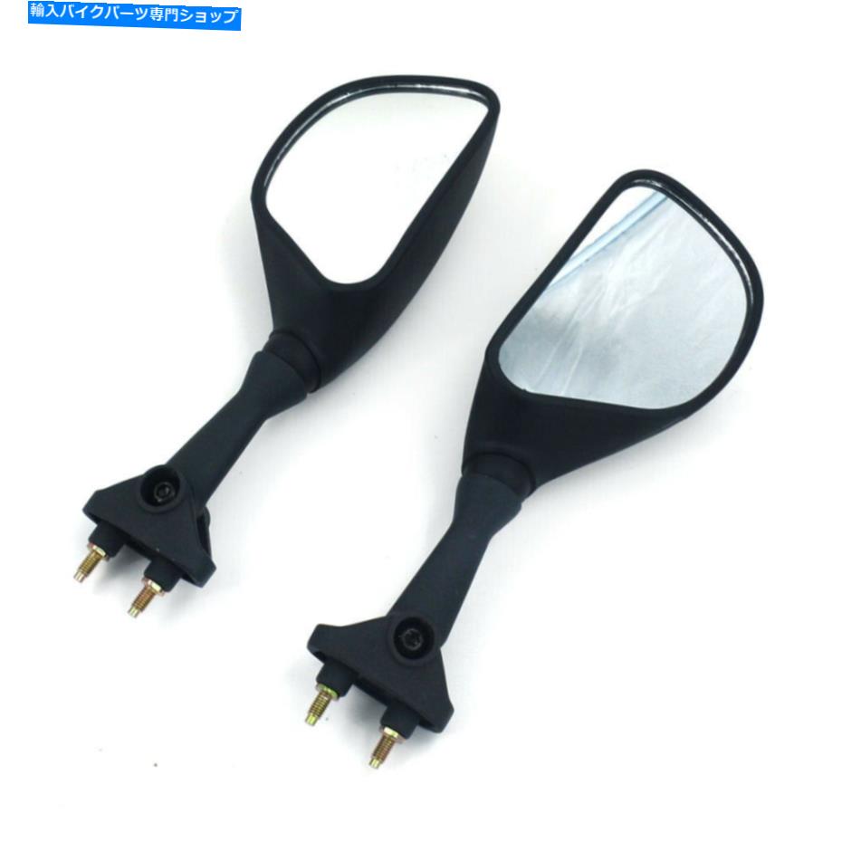 Mirror 2ピースサイドリサイブミラーセットZX6RR NINJA ZX6R 636 2003 2004ブラック 2pcs Side Rearview Mirrors Set For ZX6RR Ninja ZX6R 636 2003 2004 Black【並行輸入品】