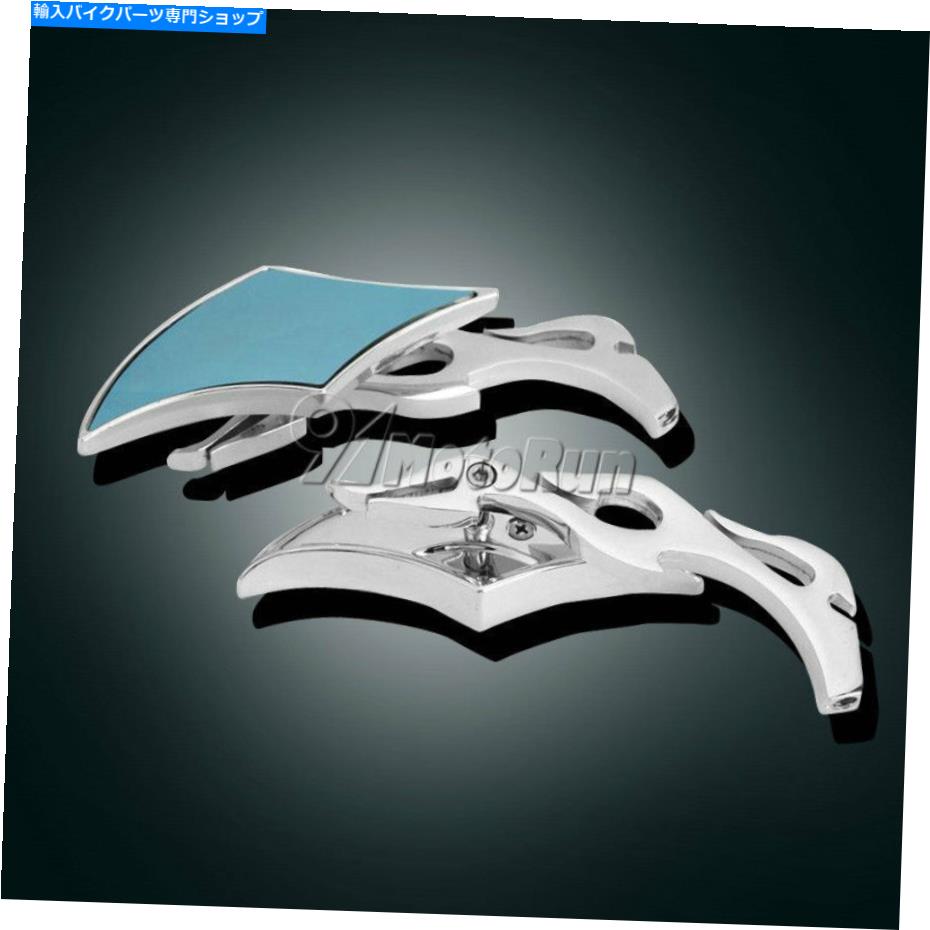 Mirror ヤマハV-STAR XVS 650 950 1100 1300カスタムシルバード Chrome Rearview Mirrors For Yamaha V-Star XVS 650 950 1100 1300 Custom Silverado【並行輸入品】