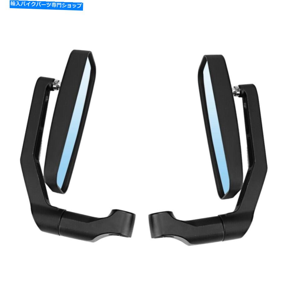Mirror 2ピースオートバイ修正アルミ製背面アンチグレアリバースサイドミラー広告 2pcs Motorcycle Modified Aluminum Rearview Anti-Glaring Reverse Side Mirrors AD【並行輸入品】