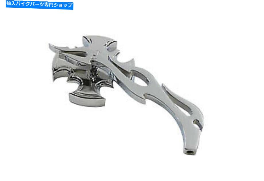 Mirror ビレットフレームステムビッグツインXL 1965アップとロタルミラークロム Rotar Mirror Chrome with Billet Flame Stem Big Twin XL 1965-UP【並行輸入品】