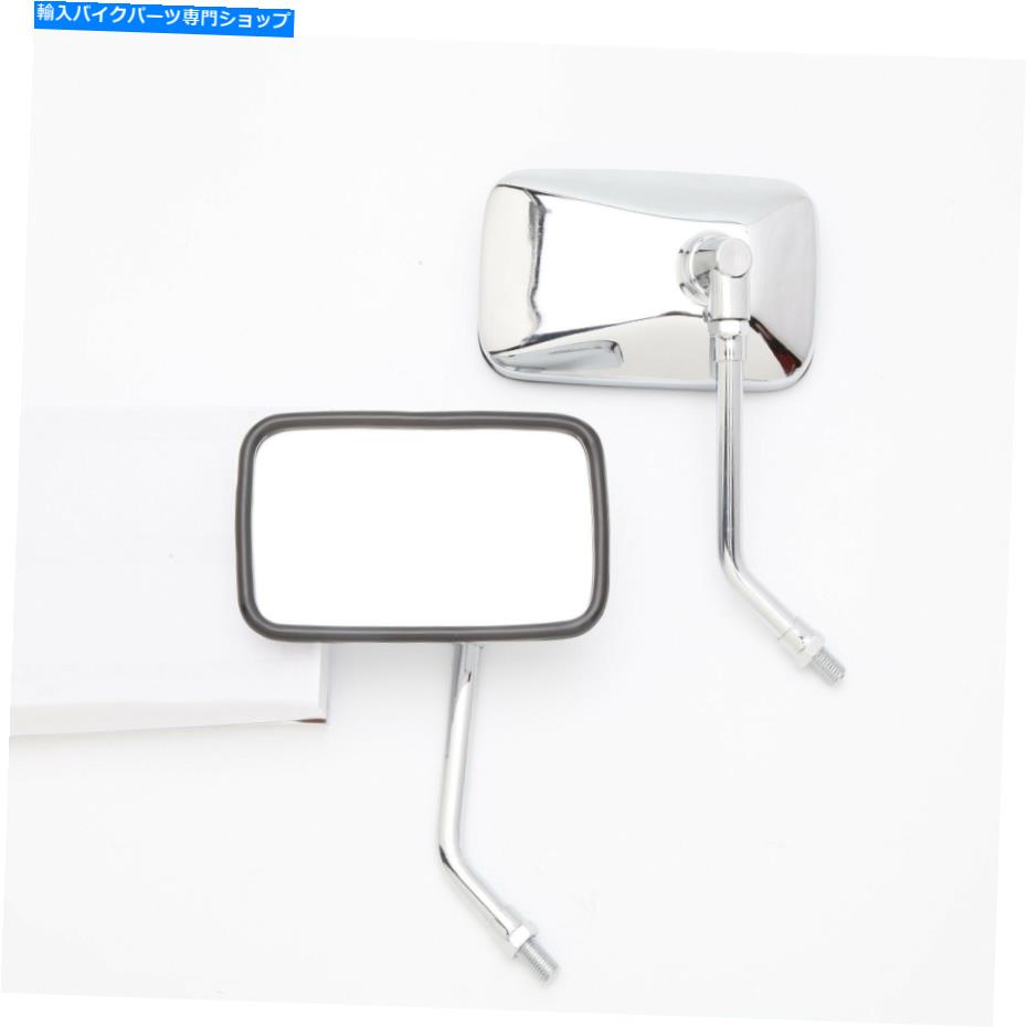Mirror ホンダシャドウリフレvtx vt cb cruiserのためのオートバイクローム10mmのバックミラー MOTORCYCLE CHROME 10MM REARVIEW MIRRORS FOR HONDA SHADOW REBEL VTX VT CB CRUISER【並行輸入品】