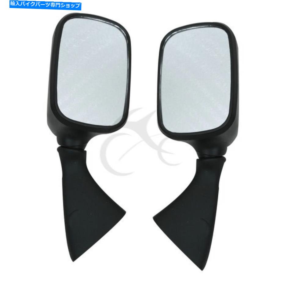 Mirror 黒サイドリアビューミラー鈴木GSXR600 GSXR750 01-03 GSXR1000 01-02 Black Side Rear View Mirrors Fit For SUZUKI GSXR600 GSXR750 01-03 GSXR1000 01-02【並行輸入品】