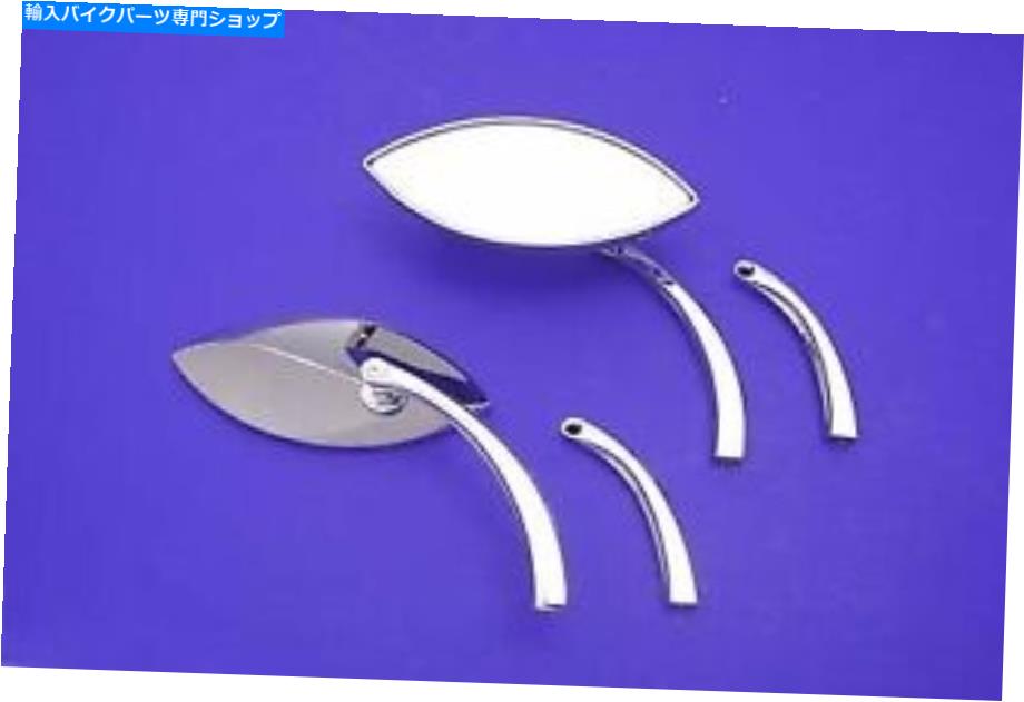 Mirror イーグルアイミラーセットビレットクロームビッグツインXL 1965アップ Eagle Eye Mirror Set Billet Chrome Big Twin XL 1965-UP【並行輸入品】