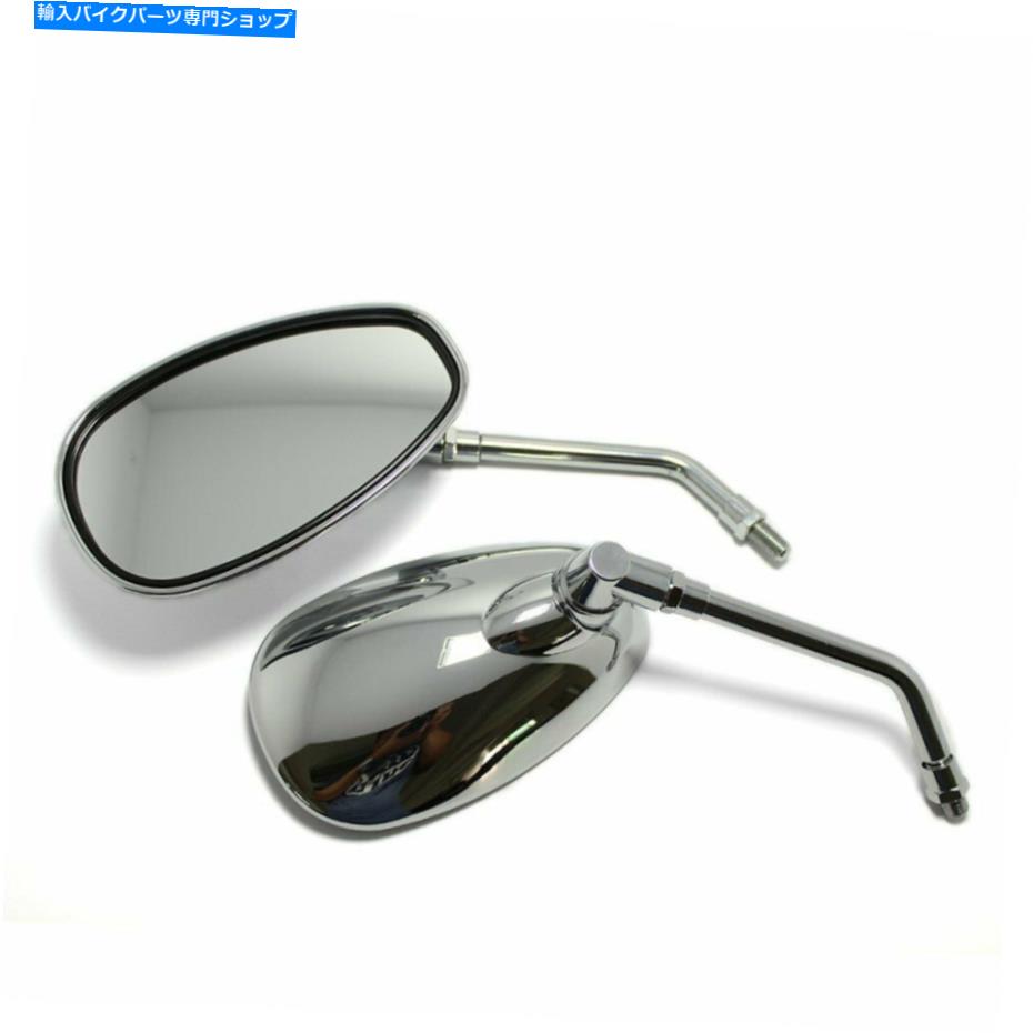 Mirror Honda Magna 250 VF 750C 500C 1000C用クロムオートバイリアビューサイドミラー Chrome Motorcycle Rear View Side Mirrors For Honda Magna 250 VF 750C 500C 1000C【並行輸入品】