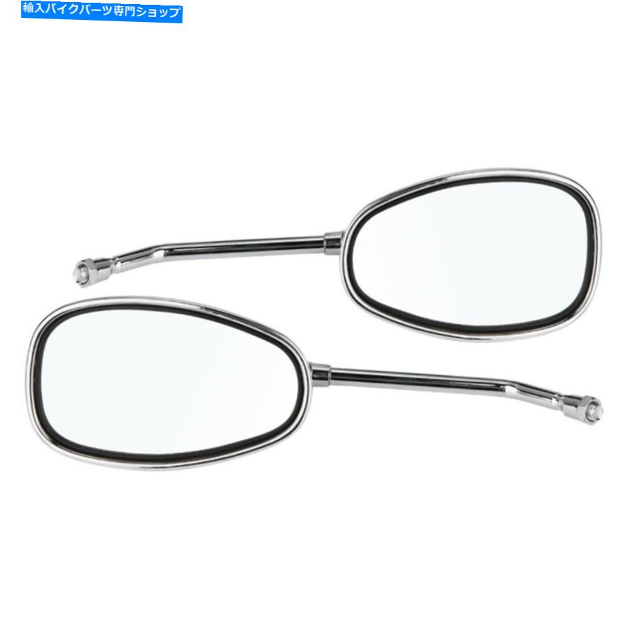 Mirror 2個/セットバイクブラックLバー＆RバーレトロサイドバックミラーSH 2 Pcs / Set Motorbike Black L-bar & R-Bar Retro Side Rearview Mirror SH【並行輸入品】