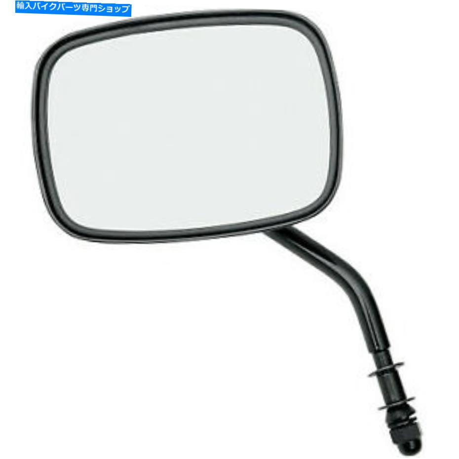 Mirror ドラッグスペシャリティダイキャストミラースタンダードステムブラック0640-0655 Drag Specialties Die Cast Mirror Standard Stem Black 0640-0655【並行輸入品】