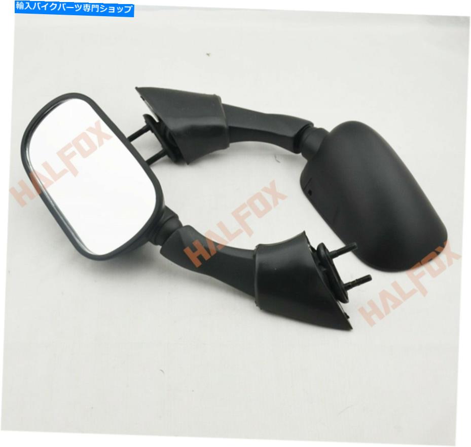 Mirror ヤマハFJR 1300 2003-2005 2004用ブラックリアビューミラー Black Rear View Mirrors for YAMAHA FJR 1300 2003-2005 2004【並行輸入品】