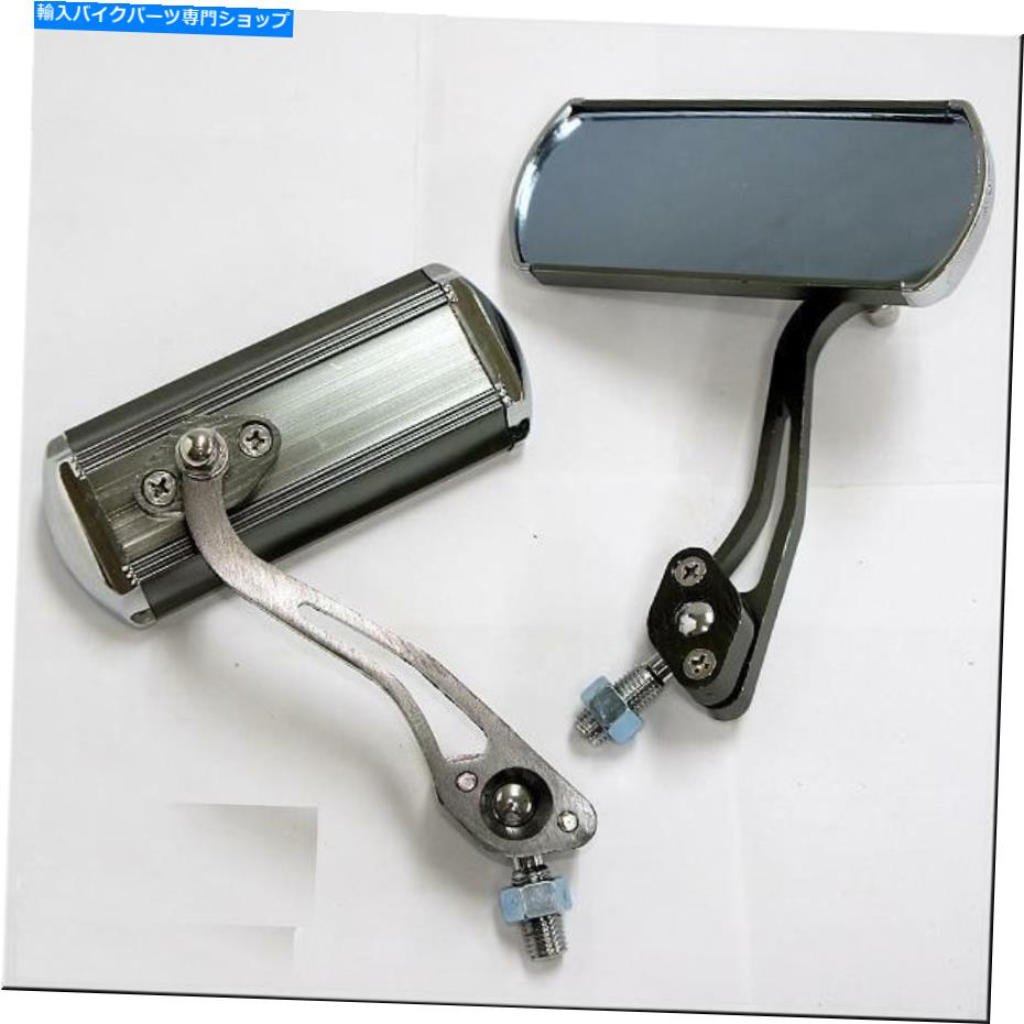 Mirror オートバイ10mm 8mm時計回りボルト背面図ミラーライトTi色 MOTORCYCLE 10MM 8MM CLOCKWISE BOLTS REAR VIEW MIRROR LIGHT TI COLOR【並行輸入品】