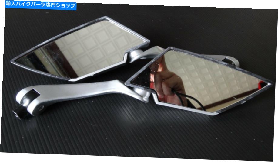 Mirror オートバイ10mm 8mm時計回りボルト背面図ガラスミラープリントカーボン×2個 MOTORCYCLE 10MM 8MM CLOCKWISE BOLTS REAR VIEW GLASS MIRROR PRINT CARBON X 2 PCS【並行輸入品】