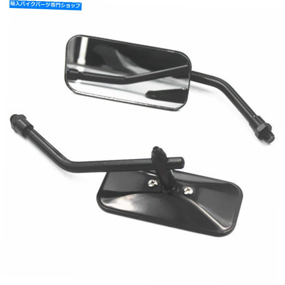Mirror ホンダヤマハハーリースズキチョッパーツーリング用ペアリサイブミラーオートバイ Pair Rearview Mirrors Motorcyle For Honda Yamaha Harley Suzuki Chopper Touring【並行輸入品】
