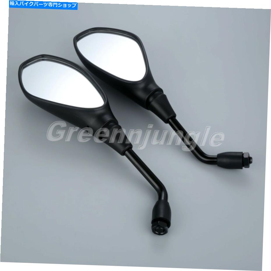 Mirror ヤマハロイヤルスター用2倍10 mmオートバイブラックサイドリアビューリアビューミラー 2x 10mm Motorcycle Black Side Rear View Rearview Mirrors For Yamaha Royal Star【並行輸入品】