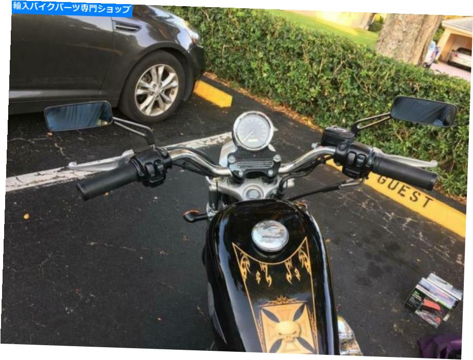 Mirror ホンダシャドウのためのオートバイのバックビューサイドミラー10mm 1100スズキバンディット1200 Motorcycle Rearview Side Mirrors 10mm For Honda Shadow 1100 Suzuki Bandit 1200【並行輸入品】