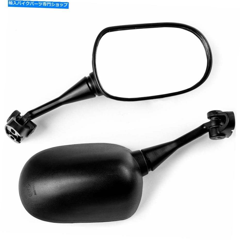 Mirror ブラックオートバイミラーは2000-2006ホンダRC51 RVT1000Rのための左右の右 Black Motorcycle Mirrors Left & Right For 2000-2006 Honda RC51 RVT1000R【並行輸入品】