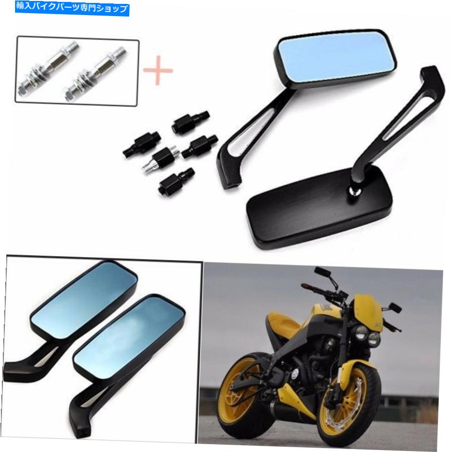 Mirror ハーレーソフトスポーツスターチョッパーボッハのための黒いオートバイの長方形の鏡 Black Motorcycle Rectangle Mirrors For Harley Softail Sportster Chopper Bobber【並行輸入品】 26,332円