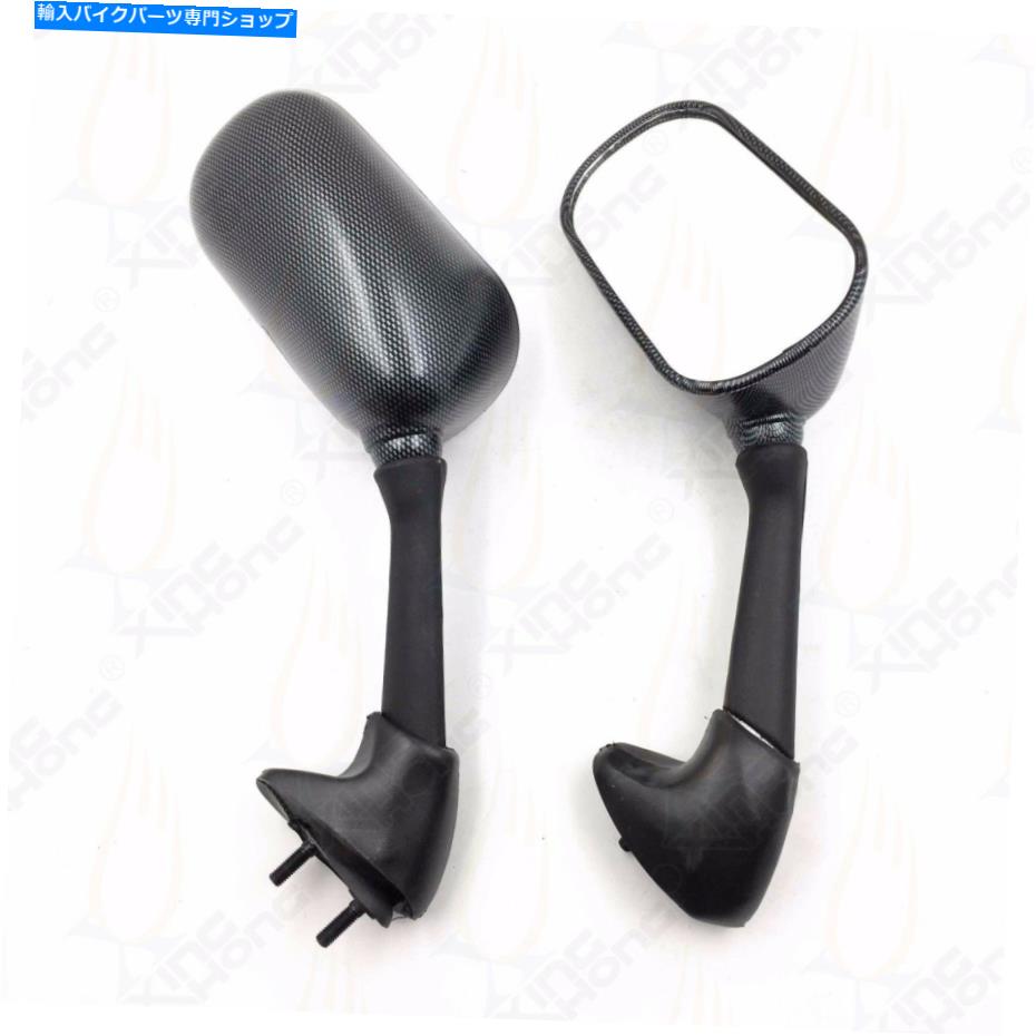 Mirror ヤマハYZF R1 98-02 YZF R6 98-05のための真新しいカーボンリサイブファイバーミラー Brand New Carbon Rearview Fiber Mirrors For Yamaha YZF R1 98-02 YZF R6 98-05【並行輸入品】