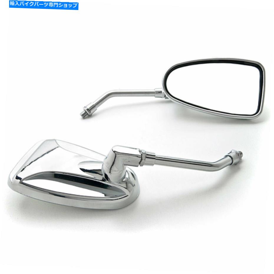 Mirror カスタムリアビューミラーハーレーダビッドソンFXB Dyna Sturgis 80 Custom Rear View Mirrors Chrome Pair For Harley Davidson FXB Dyna Sturgis 80【並行輸入品】
