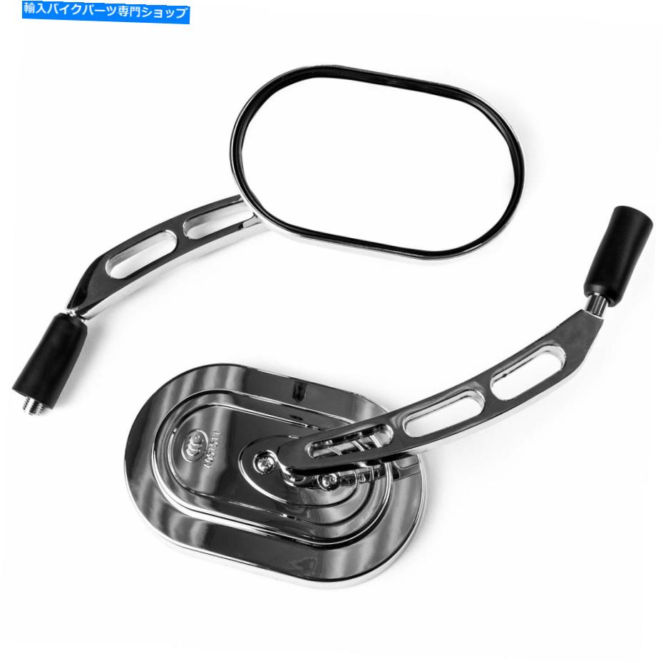 Mirror ハーレーダビッドソンVロッドナイトストリートVロッド用カスタムリアビューミラーペア Custom Rear View Mirrors Pair For Harley Davidson V-Rod Night Street V Rod【並行輸入品】