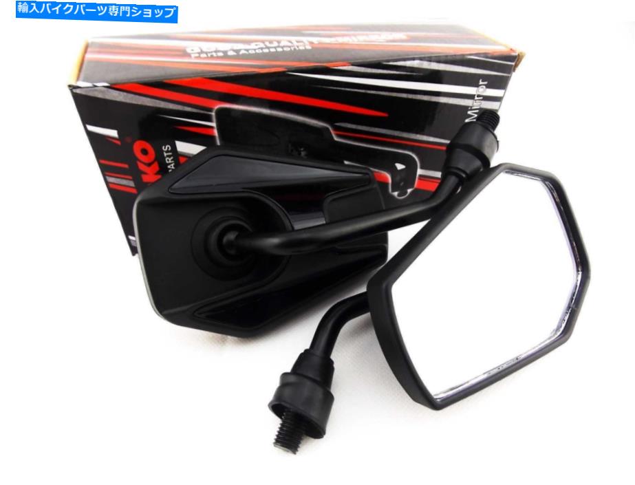 Mirror ヤマハAT3 1973ブラックヘックスソコミラー YAMAHA AT3 1973 BLACK HEX SOKO MIRRORS【並行輸入品】