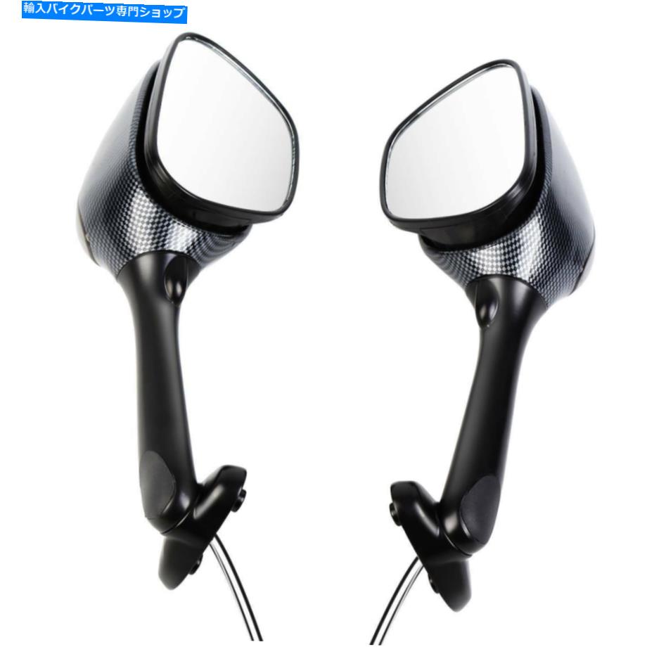 Mirror 鈴木GSX-R600 GSXR750 1000 2006-2015 Rearview Mirrors w/ Smoke Turn Signal For Suzuki GSX-R600 GSXR750 1000 2006-2015【並行輸入品】