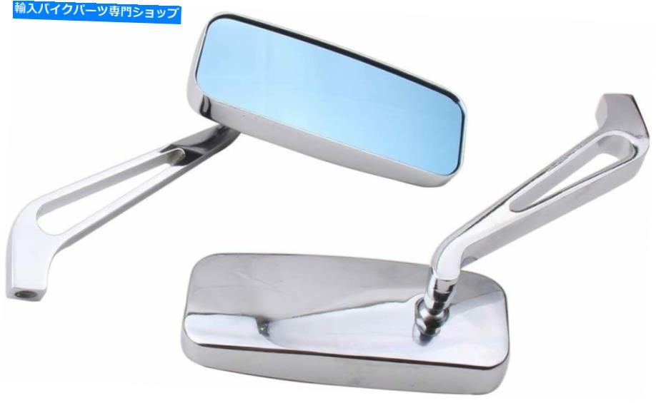 Mirror Harley-Davidson Electra Glide Dyna Road KのためのChrome CNCの小さなリプーンのミラー Chrome CNC Small Retangle Mirrors for Harley-Davidson Electra Glide Dyna Road K【並行輸入品】
