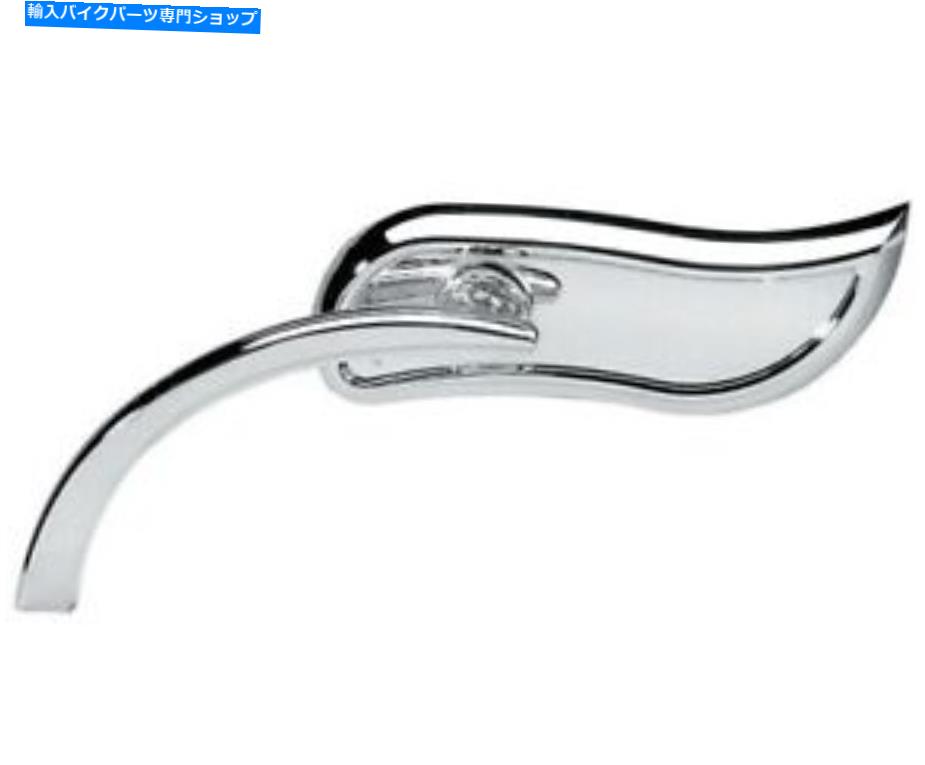 Mirror Arlen Nessマイクロダイキャストアップスイプミラー、右、クロム（13-049） Arlen Ness Micro Die-Cast Upswept Mirror, Right, Chrome (13-049)【並行輸入品】