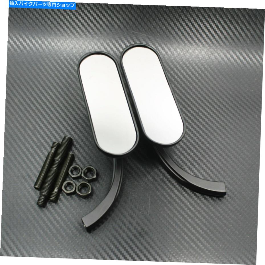 Mirror オートバイリアビューミニオーバルミラーブラックフィットハーレースポーツスターソフトXL Motorcycle Rear View Mini Oval Mirror Black Fit For Harley Sportster Softail XL【並行輸入品】 26,332円