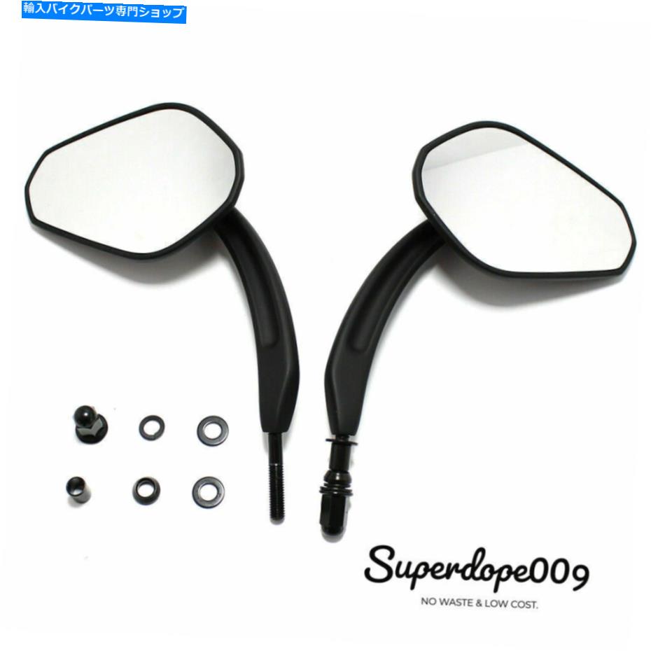 Mirror Harley-Davidson Street Glide Flhx Touringのためのブラックオートバイのバックミラー Black Motorcycle Rearview Mirrors For Harley-Davidson Street Glide FLHX Touring【並行輸入品】