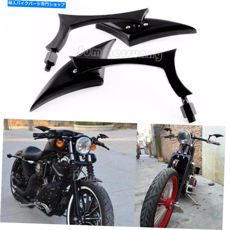 Mirror 鈴木勝利兵庫県50ccのためのブラックオートバイのバックスクーターミラー Black Motorcycle Rearview Scooter Mirrors For Suzuki VICTORY HYOSUNG TAOTAO 50CC【並行輸入品】