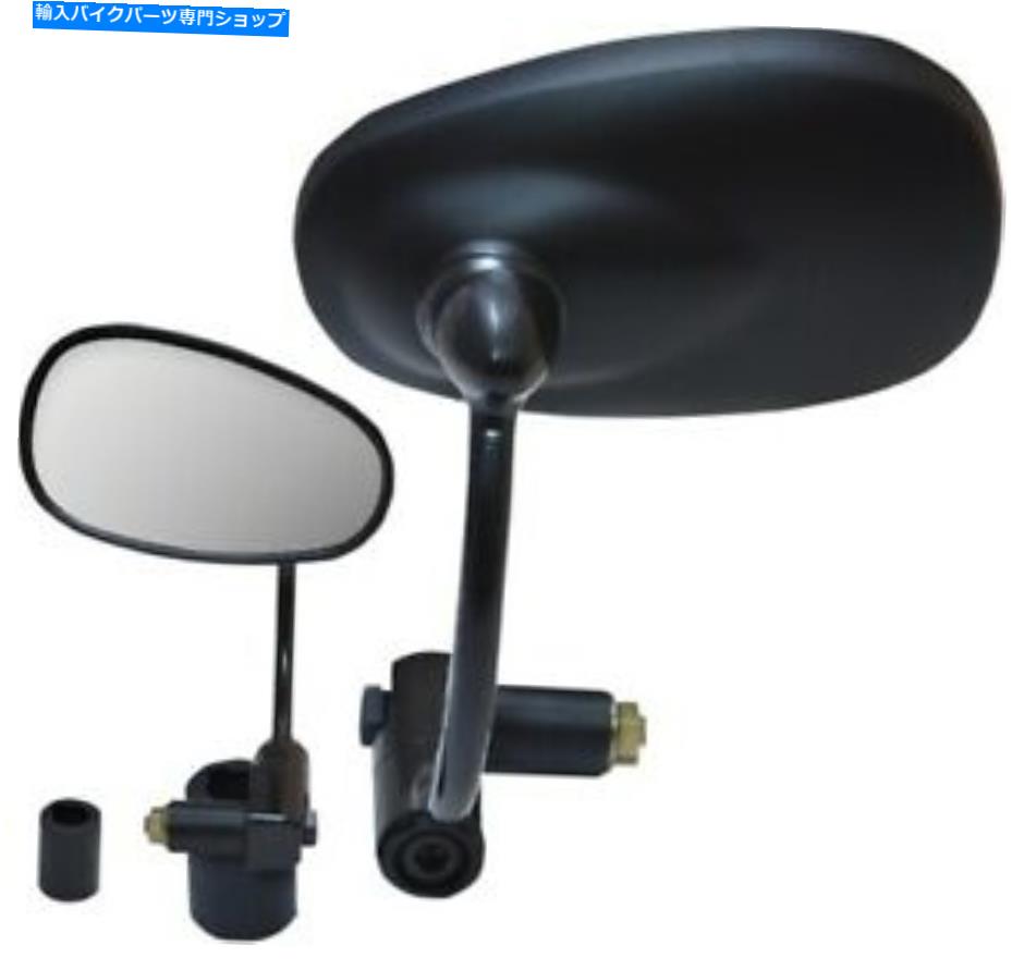 Mirror 部品無制限のバーエンドオーバルミラーブラック Parts Unlimited Bar End Oval Mirror Black【並行輸入品】
