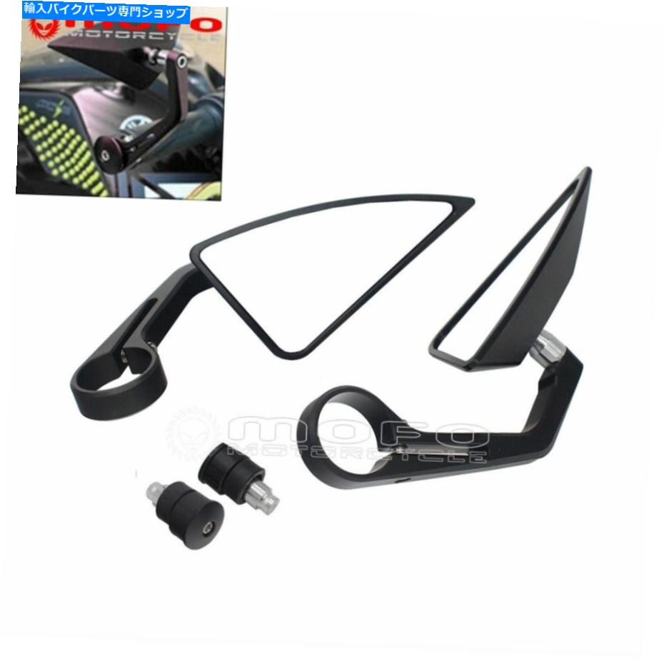 Mirror ホンダスズキのためのハンドルバーエンドリサイューミラーのユニバーサルオートバイ7/8＆1 Universal Motorcycle 7/8 & 1 in Handlebar End Rearview Mirrors For Honda Suzuki【並行輸入品】