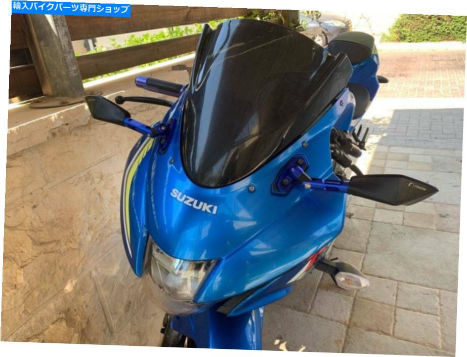 Mirror 鈴木DRZ400 DRZ400S DRZ400SM DR350用オートバイリアビューサイドミラーブルーブルー Motorcycle Rearview Side Mirrors Blue For Suzuki DRZ400 DRZ400S DRZ400SM DR350【並行輸入品】
