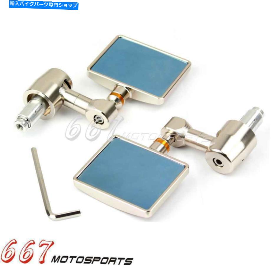 Mirror ホンダスズキヤマハのための新しいユニバーサルオートバイのミラー7/8バーエンドサイドミラー New Universal Motorcycle Mirrors 7/8 Bar End Side Mirror for Honda Suzuki Yamaha【並行輸入品】