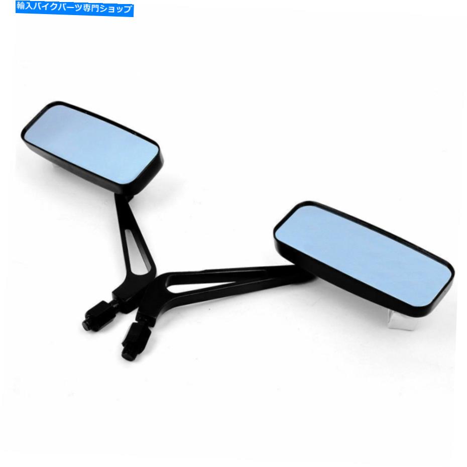 Mirror ハーレークルーザーチョッパーボッハのためのオートバイCNCブラックの逆様ミラー8mm 10mm Motorcycle CNC Black Rearview Mirrors 8mm 10mm For Harley Cruiser Chopper Bobber【並行輸入品】