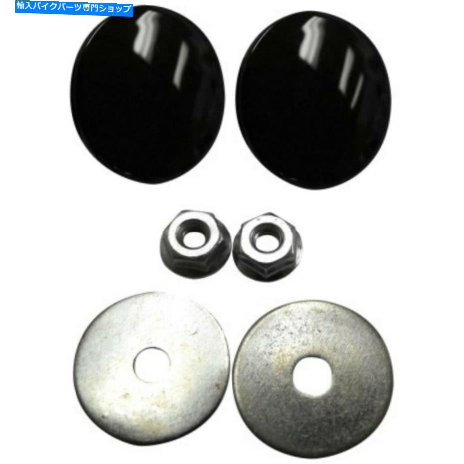 Mirror La Choppers LA-9001-00Bブラックインナーフェアリングミラープラグ用ハーレーバットウィング96-19 LA Choppers LA-9001-00B Black Inner Fairing Mirror Plug For Harley Batwing 96-19【並行輸入品】