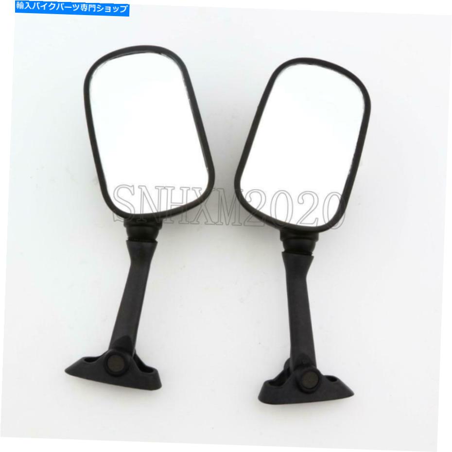 Mirror 鈴木GSXR 750 2001-2003のためのオートバイの黒のバックビューサイドミラー Motorcycle Black Rearview Side Mirrors for Suzuki GSXR 750 2001-2003【並行輸入品】