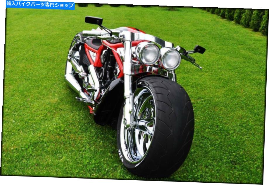 Mirror ハーレーダビッドソンVRSCAW VロッドAのための長方形のオートバイの背面図サイドミラー Rectangular Motorcycle Rear View Side Mirrors For Harley Davidson Vrscaw V-Rod A【並行輸入品】