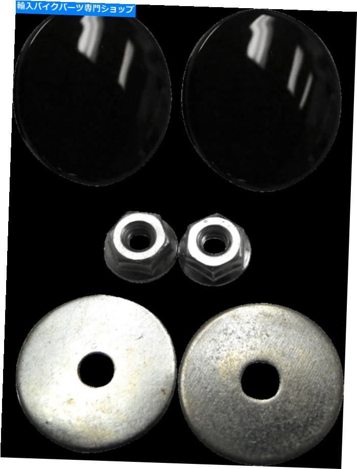 Mirror La Choppersブラックフェアリングミラーホールプラグ96-19ハーリーツーリングFLHX FLHT La Choppers Black Fairing Mirror Hole Plugs for 96-19 Harley Touring FLHX FLHT【並行輸入品】